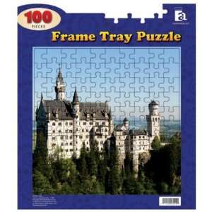  Frame Tray Puzzle 100 Pieces 12x14 castle Arts, Crafts 