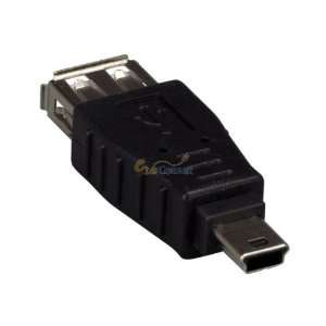  USB Type A Female to Mini B 5 pin Male Adapter 