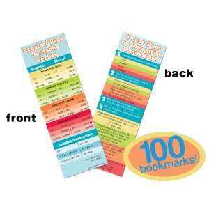  Verb Conjugation German Bookmarks Set of 100 Office 