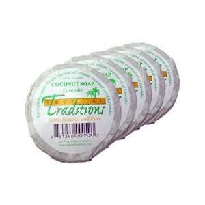 Tropical Traditions Organic Virgin Coconut Oil Soaps   Lavender   5 