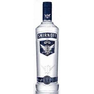  Smirnoff Vodka Blue 100@ 375ML Grocery & Gourmet Food