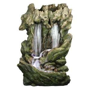    Two Drop Cascading Waterfalls Fountain Patio, Lawn & Garden