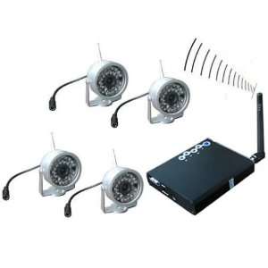  TransTech Wireless Indoor/Outdoor Four Camera Color Security 