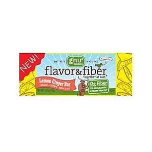  Gnu Foods Flavor & Fiber Bars Lemon Ginger 16 Bar Value 