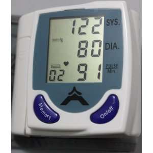 Fully Automatic Digital Wrist Blood Pressure Monitor & Pulse Display 